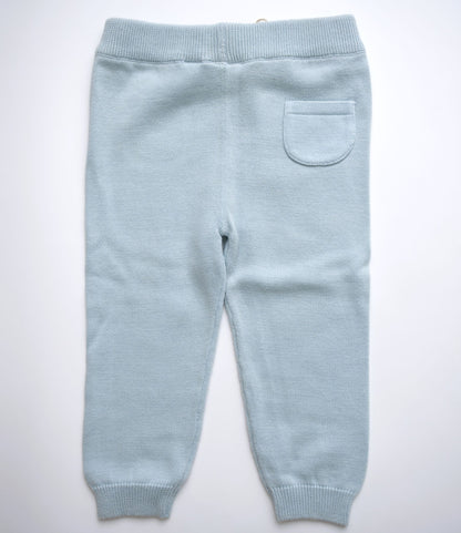 Viverano Organics Milan Baby Legging Pants Sweater Knit (Organic Cotton) Sky Blue