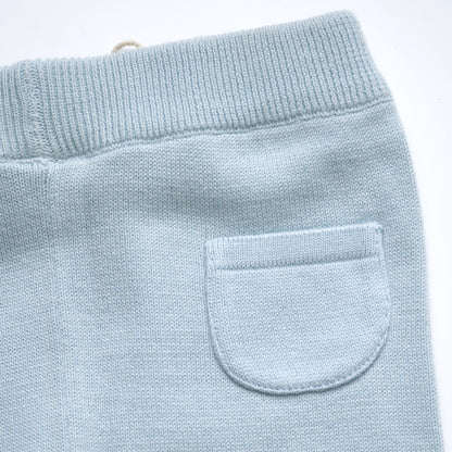 Viverano Organics Milan Baby Legging Pants Sweater Knit (Organic Cotton) Sky Blue
