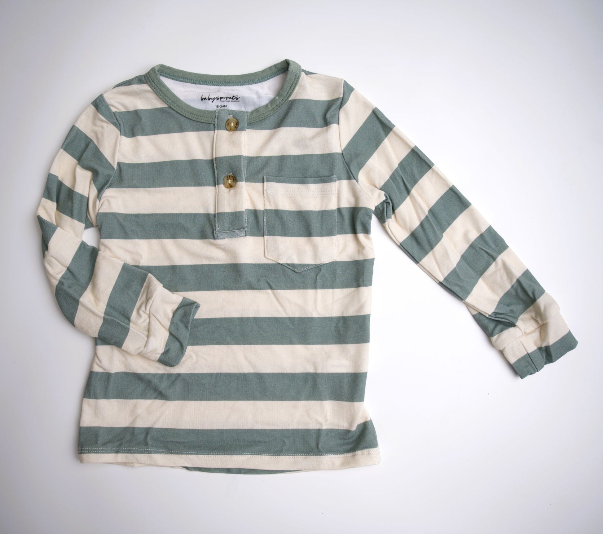 babysprouts, bamboo cotton, long sleeve tee, boys, toddler, henley