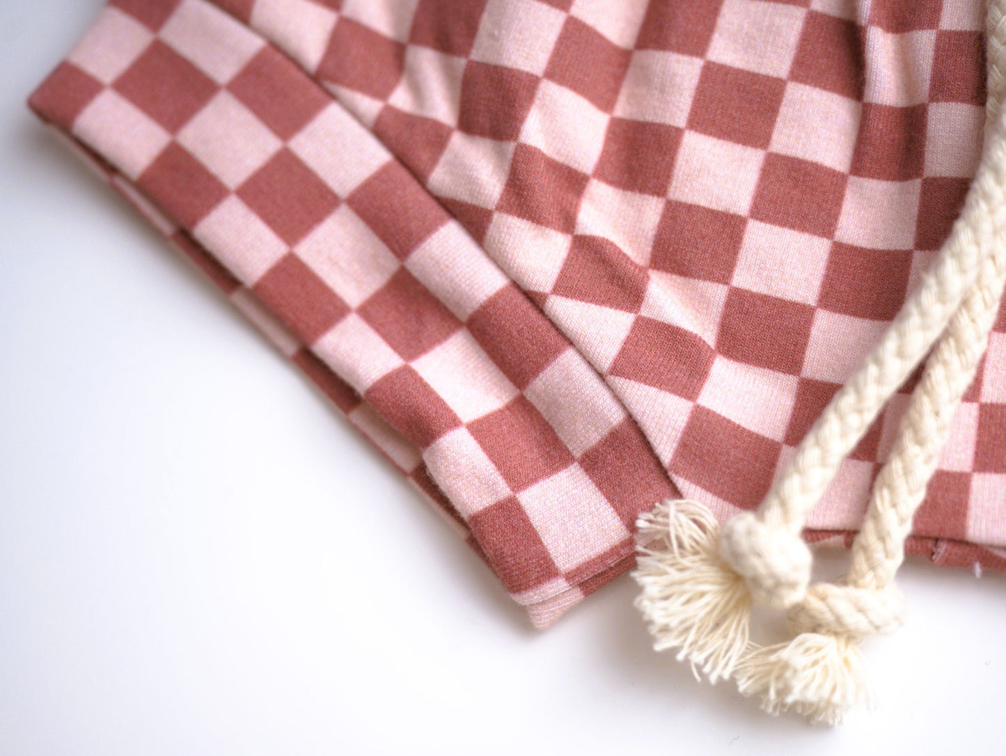 Babysprouts Clothing Company Girl's Shorties - Strawberry Checkered
