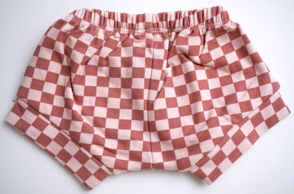 Babysprouts Clothing Company Girl's Shorties - Strawberry Checkered
