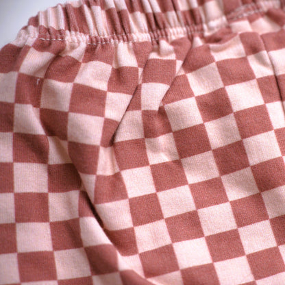 Babysprouts Clothing Company Girl's Shorties - Strawberry Checkered