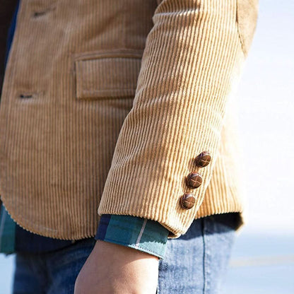 Hope & Henry Corduroy Blazer w/Elbow Patches - Medium Brown