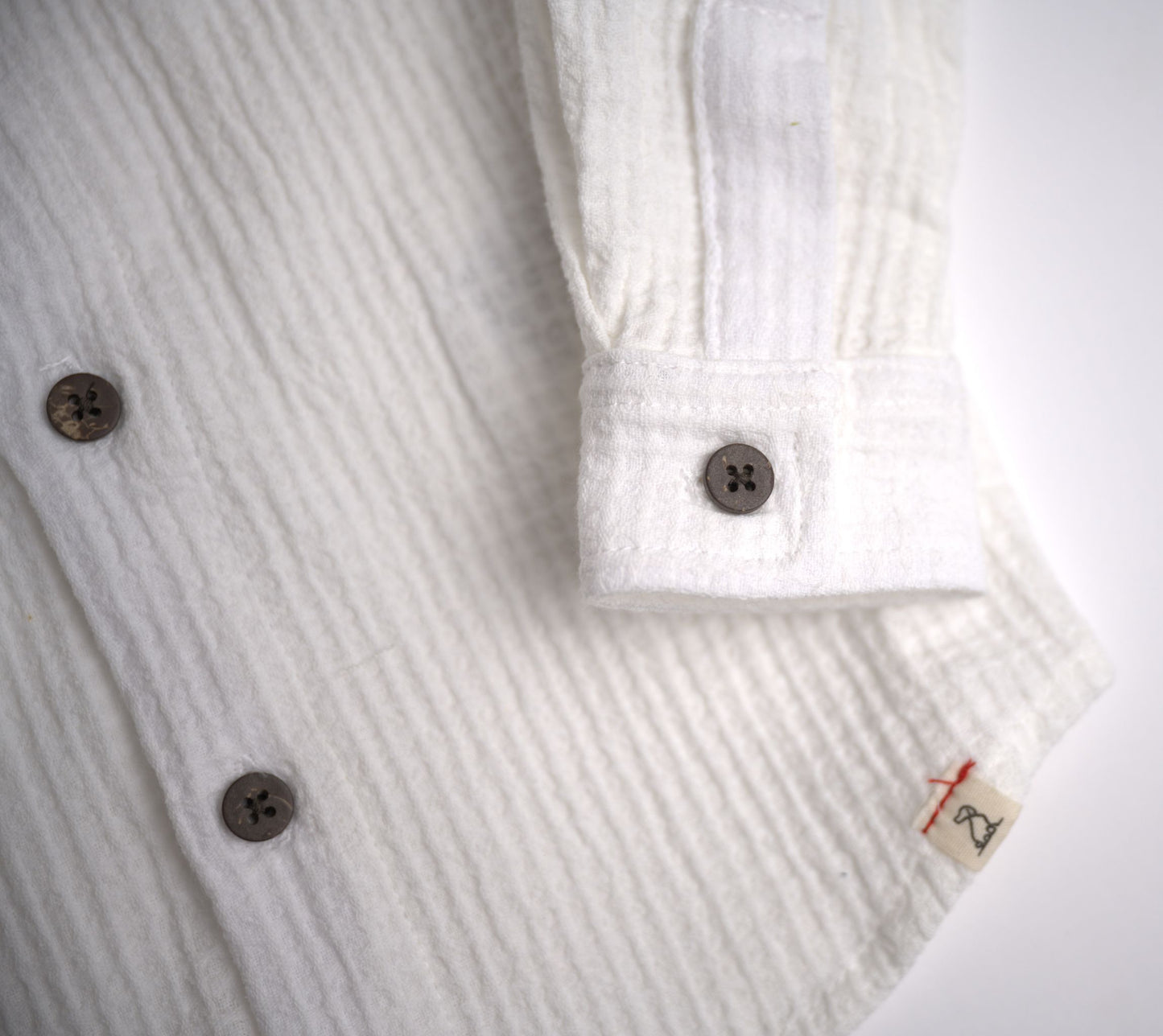 Me & Henry Atwood Woven Shirt – White Waffle