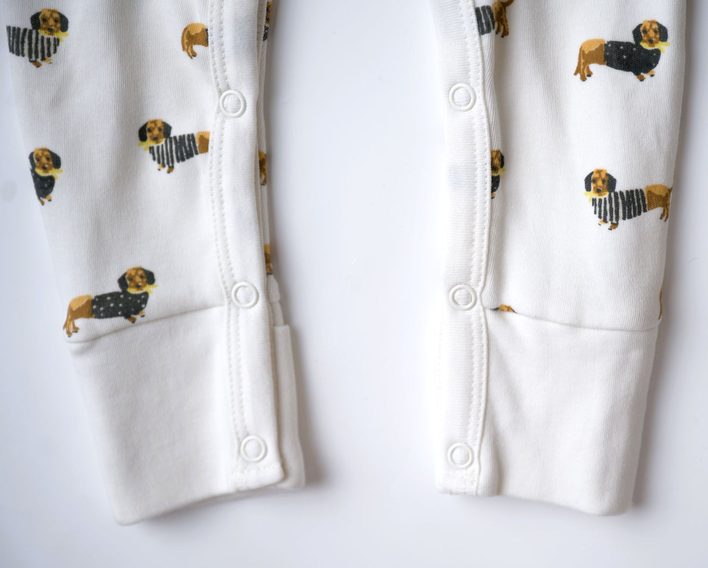 dachshund weiner dog romper onesie pajamas for little boy