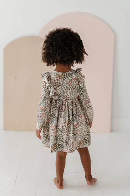 Babysprouts Clothing Company Ruffle Dress - Winter Floral